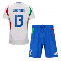 Taliansko Matteo Darmian #13 Vonkajší Detský futbalový dres ME 2024 Krátky Rukáv (+ trenírky)